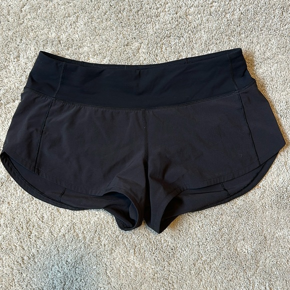 Lululemon Speed Up High-Rise Lined Short 2.5” Size 4 Black - Picture 1 of 7
